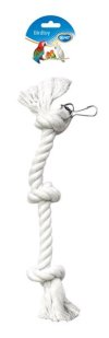 Hračka vták bavl. Lano s uzlami dôvo + 2 x 38 cm - VÝPREDAJ