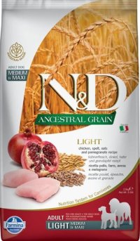 N&D ANCESTRAL GRAIN Dog LG Chicken, Spelt, Oats & Pomegranate Adult Medium & Maxi 2,5 kg - VÝPREDAJ