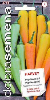 Dobrá semená Paprika zeleninová - Harvey 40s, jemne ostrá - VÝPREDAJ