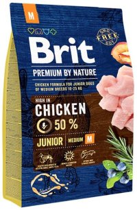 Krmivo Brit Premium by Nature Junior M 3kg - VÝPREDAJ