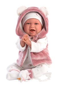 Llorens 74070 NEW BORN - realistická bábika bábätko so zvukmi a mäkkým látkovým telom - 42 cm - VÝPREDAJ