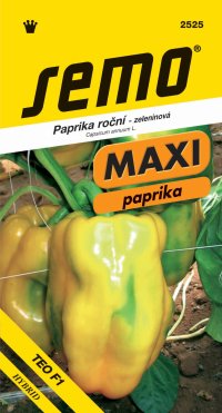 Semo Paprika zeleninová sladká F1 - Theos F1 (typ Lamy) rýchl 15s - séria Maxi - VÝPREDAJ
