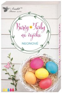 Farby na vajíčka gélové neónové, 5ks v balení - VÝPREDAJ