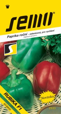 Semo Paprika zeleninová sladká F1 - Rubik F1 rýchl 15s - VÝPREDAJ