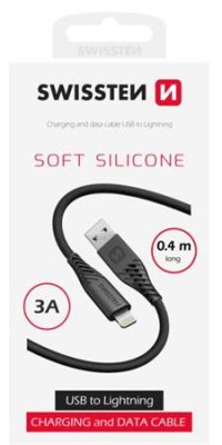 SWISSTEN 71506518 USB A / Lightning 0,4M - VÝPREDAJ