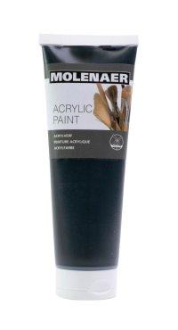 Molenaer akrylová farba 250 ml - čierna - VÝPREDAJ