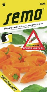 Semo Paprika zeleninová pálivá - Bhut Jolokia Orange 15s /SHU 1 050 000/ - VÝPREDAJ
