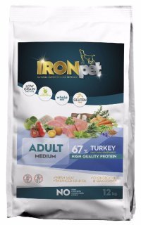 IRONpet Dog Adult Medium Turkey (Krocan) 12 kg - VÝPREDAJ