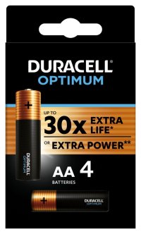 Duracell Optimum alkalická batéria 4 ks (AA) - VÝPREDAJ
