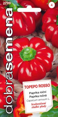 Dobrá semená Paprika zeleninová - Topepo Rosso 0,4g - VÝPREDAJ
