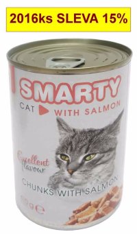 SMARTY Cat Losos chunks, konzerva 410 g - VÝPREDAJ