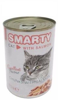 SMARTY Cat Losos chunks, konzerva 410 g - VÝPREDAJ