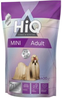 HiQ Dog Dry Adult Mini 400 g - VÝPREDAJ