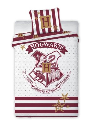 FARO Obliečky Harry Potter white Bavlna, 140/200, 70/90 cm - VÝPREDAJ