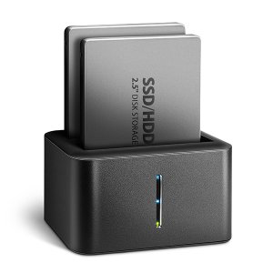 AXAGON ADSA-D25, USB 3.2 Gen 1 - 2x SATA 6G 2.5&quot; SSD/HDD CLONE MINI dokovacia stanica - VÝPREDAJ