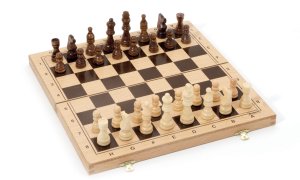 Jeujura Šach v drevenom skladacom boxe - VÝPREDAJ