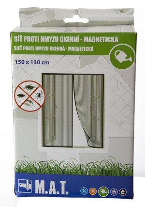 Sieť proti hmyzu okenná 150x130cm magnetická - VÝPREDAJ