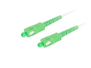 LANBERG optický patch cord SM SC/APC-SC/APC simplex 5m LSZH G657B3 priemer 3mm, farba biela - VÝPREDAJ