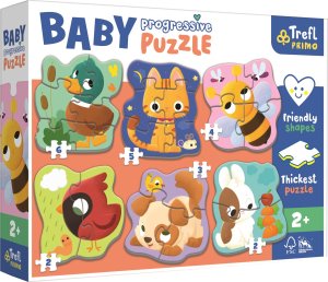TREFL Baby puzzle Zvieratká 6v1 (2-6 dielikov) - VÝPREDAJ
