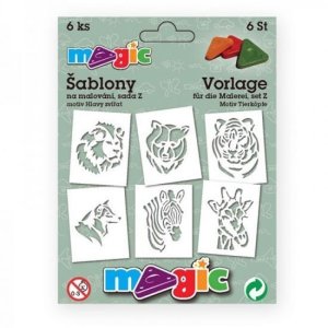 MAGIC papierové šablóny na maľovanie HLAVY ZVIERAT - VÝPREDAJ