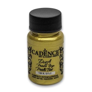 Akrylové farby Cadence Dora Metallic 50 ml, zlatá - VÝPREDAJ