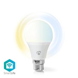 Nedis WIFILW10WTB22- Wi-Fi Múdra LED Žiarovka | B22 | A60| 9 W | 800 lm | Studená Biela / Teplá Biela, F - VÝPREDAJ