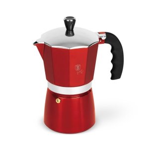 Kanvica na espresso 9 šálok Burgundy Metallic Line BH-8583 - VÝPREDAJ