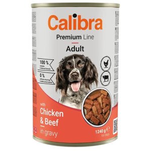 Calibra Dog Premium konz. Chicken&Beef 1240g - VÝPREDAJ