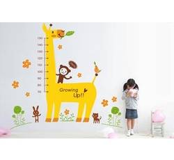 Samolepky na stenu - Žirafí meter - Nalepovacia tabuľa - VÝPREDAJ