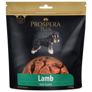 Pochúťka Prospera Plus jahňacie mini kosti 230g - VÝPREDAJ