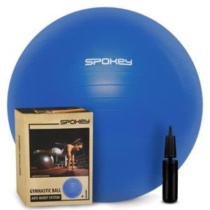 Spokey FITBALL Gymnastická lopta 75 cm vrátane pumpičky, modrý - VÝPREDAJ