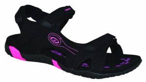 Topánky dámske LOAP CAFFA sandále čierno/ružové - 36 - VÝPREDAJ