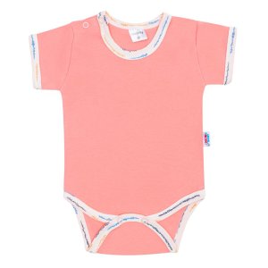 Dojčenské bavlnené body s krátkym rukávom New Baby Summertime holka - 86 (12-18m) - VÝPREDAJ