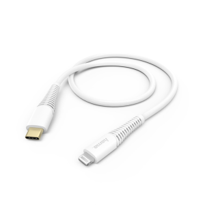Hama MFi USB-C Lightning nabíjací/dátový kábel pre Apple, 1,5 m, biely - VÝPREDAJ