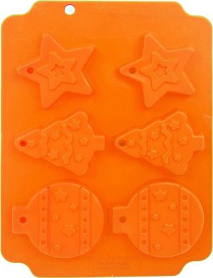 Orion silikónová forma na pečenie oranžová Vianoce - VÝPREDAJ