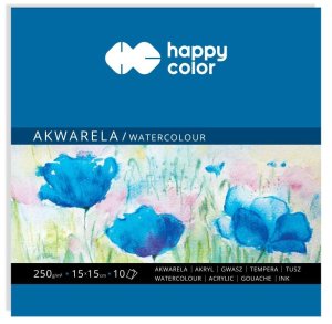 Happy Color Akvarelový blok 15 x 15 cm - VÝPREDAJ