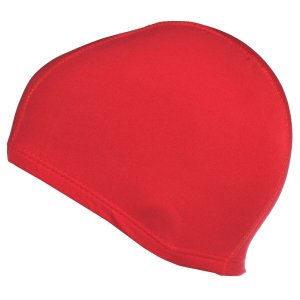 Polyester Cap plavecká čiapka červená balenie 1 ks - VÝPREDAJ