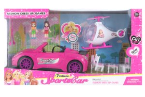 Auto pre bábiky s vrtuľníkom - VÝPREDAJ