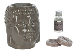 HOMESTYLING Aróma lampa sada 4 ks SPA BUDDHA hnedá KO-CC5062040hned - VÝPREDAJ