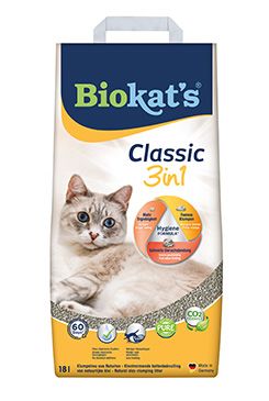 Podstielka Biokat&#39;s Classic 3in1 18l - VÝPREDAJ