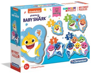 CLEMENTONI Moje prvé puzzle Baby Shark 4v1 (3,6,9,12 dielikov) - VÝPREDAJ