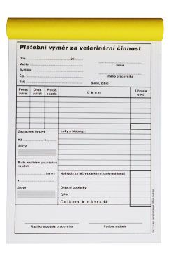 Tlačivo-Plateb.výmer Neprepis. Nečísl. Nedaň.100 list - VÝPREDAJ