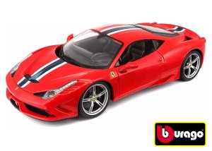 Bburago 1:18 Ferrari 458 Speciale Ferrari Race&Play červená 18-16002 - VÝPREDAJ