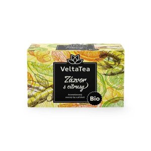 Bylinný čaj VeltaTea-zázvor s citrusmi, bio, 20x2g - VÝPREDAJ