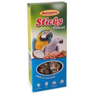 Avicentra tyčinky veľký papagáj - orech + kokos 2ks - VÝPREDAJ
