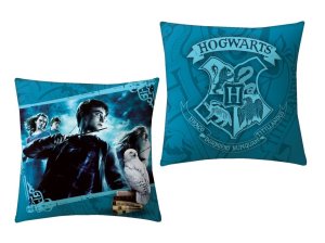 HALANTEX Vankúšik Harry Potter blue Polyester, 40/40 cm - VÝPREDAJ