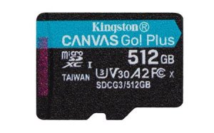 Kingston Canvas GO! Plus microSD 512 GB bez adaptéra - VÝPREDAJ