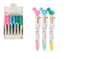 Ceruzka/pero dinosaurus 6 farieb 17 cm plast - mix variantov či farieb - VÝPREDAJ