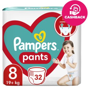PAMPERS Plienky nohavičkové Active Baby Pants veľ. 8 (32 ks) 19+ kg - VÝPREDAJ