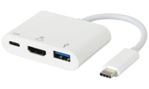 eSTUFF USB-C AV Multiport adaptér pre Macbook Pre HDMI(4kx2k) + USB3.0 + USB-C Charging port. - VÝPREDAJ